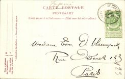 VINTAGE POSTCARD Antwerp Head of Flanders Boat