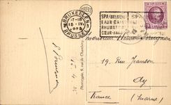 Cazador alpestre peor de Bruselas Manneken de la POSTAL de la VENDIMIA