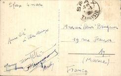 VINTAGE POSTCARD Snake charmer Tunisia