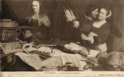 CPA Snyders Interieur de Cuisine Musee de Bruxelles