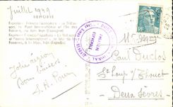 CPSM Behobie free Spanish Border Bidassoa