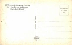 CPA Petit Palais Collectioj Girardin Petit Garcon au Canotier