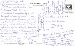 MODERN CARD Log Vennachar Callander