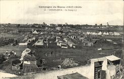 VINTAGE POSTCARD Casablanca of Morocco 1907 1908 Casablanca the Militaria camp