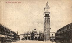 VINTAGE POSTCARD Venezia Plazza Marco