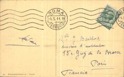 Sotto de Traforo de la POSTAL de la VENDIMIA que Quirinale remo