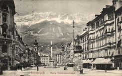 VINTAGE POSTCARD Innsbruck Maria Theresientstrasse