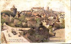 VINTAGE POSTCARD Nurnberg Panorama Vom Hallertop