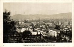 VINTAGE POSTCARD International Expostion of Barcelona 1929