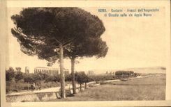 Sulie de Roma Controni Avanzi LED Acquedotto di Claudio de la POSTAL de la VENDIMIA via Appia Nuova