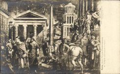 POSTAL Roma Peruzzi calvo Presentazione de la VENDIMIA