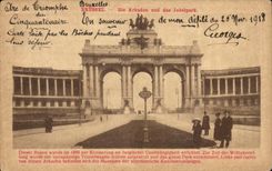 La POSTAL Bruselas de la VENDIMIA muere el und das Jubelpark de Arkaden