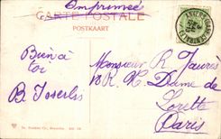 POSTAL Amberes de la VENDIMIA la catedral en estilo gotico