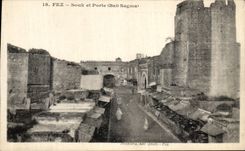 CPA Fez Souk et Porte Bab Sagma