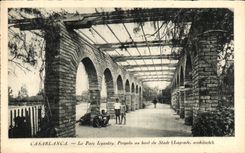 CPA Casablanca Le Parc Lyautey Pergola au Bord du Stade 