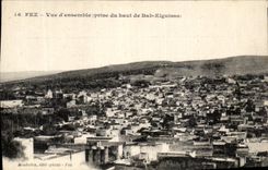 CPA Fez Vue d Ensemble prise du haut de Bab Elguissa