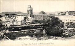 VINTAGE POSTCARD Taza Seen Partial on L Interior of the City