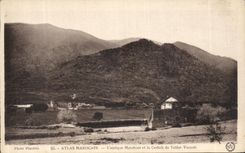 VINTAGE POSTCARD Moroccan Atlas L ancient Marabout and the Kasbah of Tallat Yacoub