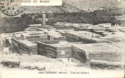 VINTAGE POSTCARD Debdou Seen of the Center