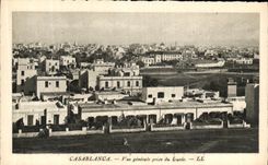 CPA Casablanca Vue generale Prise du Lycee