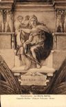 CPA Michelangiolo La Sibilla Delfica Cappeilla Sistina Palazzo Vaticano Roma