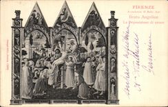 POSTAL Firenze Beato Angelico Deposizione di croce de la VENDIMIA