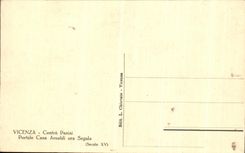 La POSTAL Vicenza de la VENDIMIA contradijo las casas Arnaldi Ora Segala de Pasini Portale