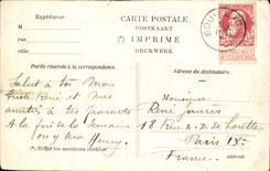 VINTAGE POSTCARD To remember of the Castle of Bubble L Vauban Staircase