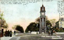 CPA Clock Tower Bury Road Newmarket