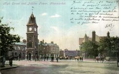 CPA Newmarket Kigh Street and Jubilee Tower