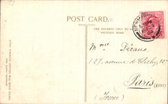 Calle de Newmarket Kigh de la POSTAL de la VENDIMIA y torre del jubileo