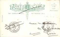 VINTAGE POSTCARD Industrial de luxe hotel and de luxe hotel off history Scottish exhibition Glasgow 1911