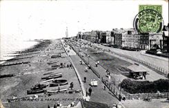VINTAGE POSTCARD Tower gardens Parade Herne Bay