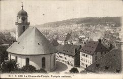 CPA La Chaux de Fonds Temple National 