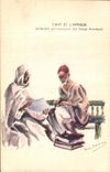 VINTAGE POSTCARD L Art And L Africa L Algerian writer piblic