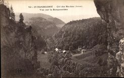 VINTAGE POSTCARD In France Count Col of the Rocks Seen On Ranconniere