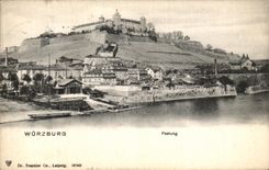 VINTAGE POSTCARD Wurzburg Festung