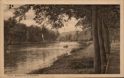 VINTAGE POSTCARD Jena Saalepartie Paradies