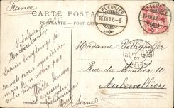 VINTAGE POSTCARD St Sulpice Falls and Sources L Areuse