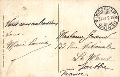 VINTAGE POSTCARD Genova Piazza de Ferrari Palazzo della Borsa