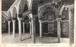 Corte del paladar D Hadi Ahmed de Constantina de la POSTAL de la VENDIMIA del ministro Argelia