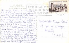 CPSM Geneva Bridge of Mont Blanc the jet D water and roads