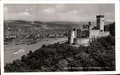 CPA Schloss Stolezenfels und Oberlahnstein a Rh 