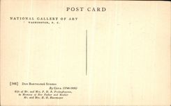 VINTAGE POSTCARD National Gallery Off Art Washington D C Goya Gift Bartholome Sureda