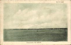 VINTAGE POSTCARD Panorama da Cidade Sao Thome