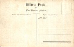 VINTAGE POSTCARD Panorama da Cidade Sao Thome