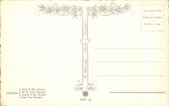 VINTAGE POSTCARD Venezia Iscale di san Giorgio Boats