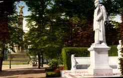 VINTAGE POSTCARD Berlin Tiergarten Siegesalitee Denkmat Kaiser Witheim