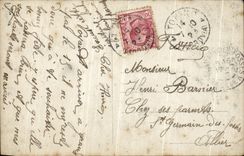 Flores de Fantaisise de la POSTAL de la VENDIMIA