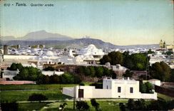 VINTAGE POSTCARD Arab Tunis District